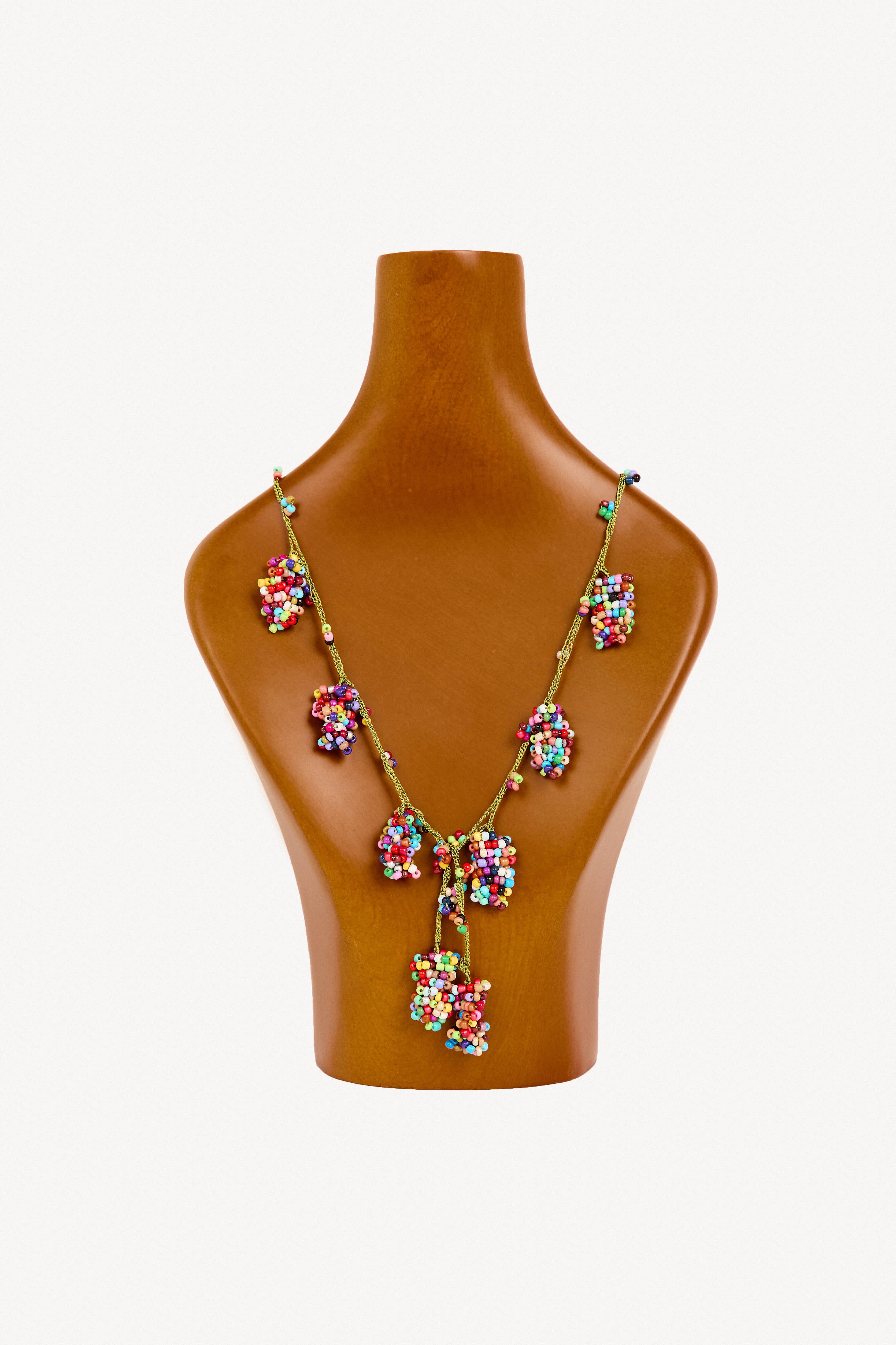 Collar turco de cuentas de ganchillo