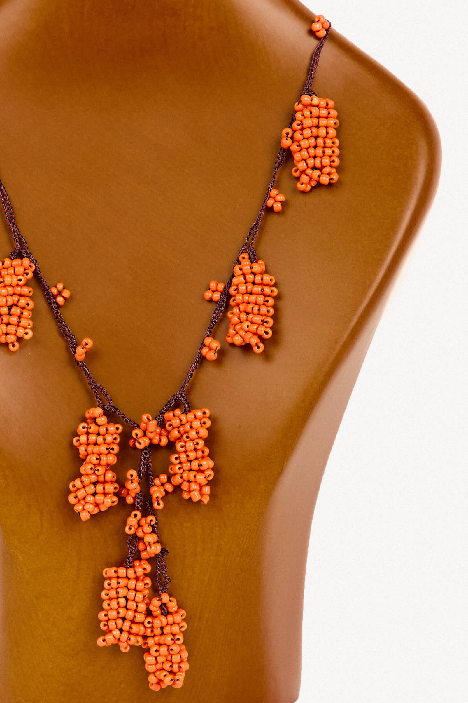 Collar turco de cuentas de ganchillo