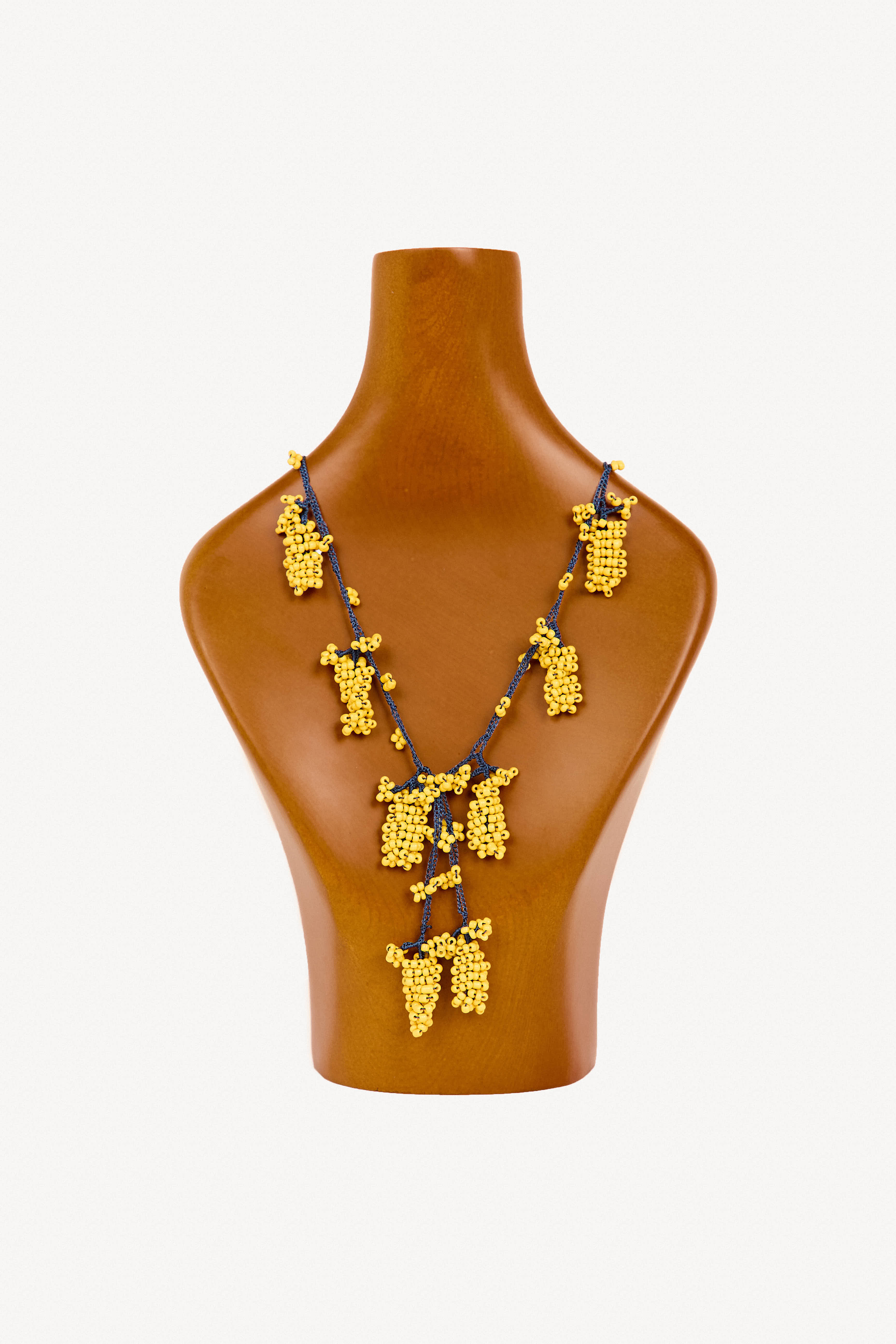 Collar turco de cuentas de ganchillo