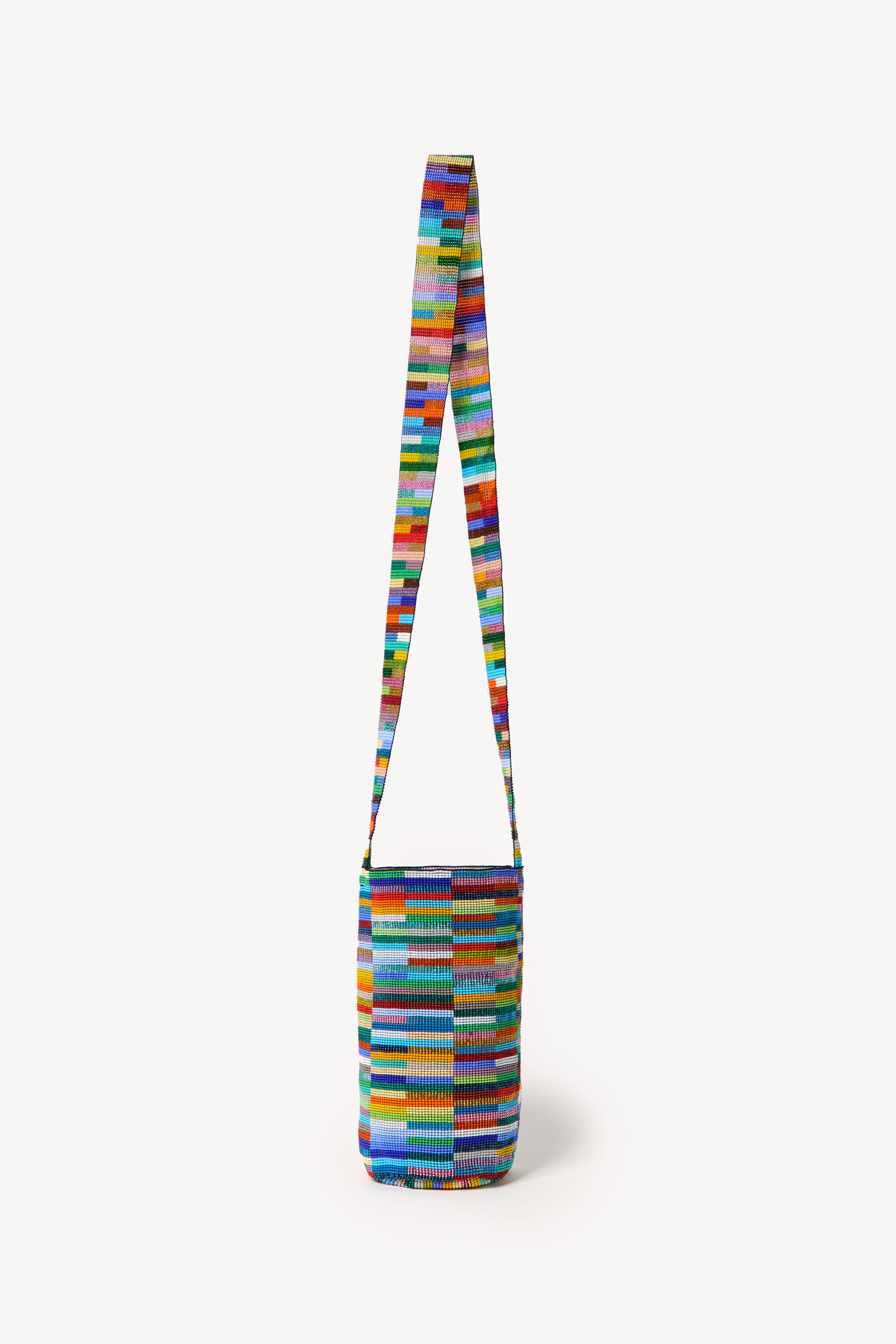 Multicolor bag on a neutral background