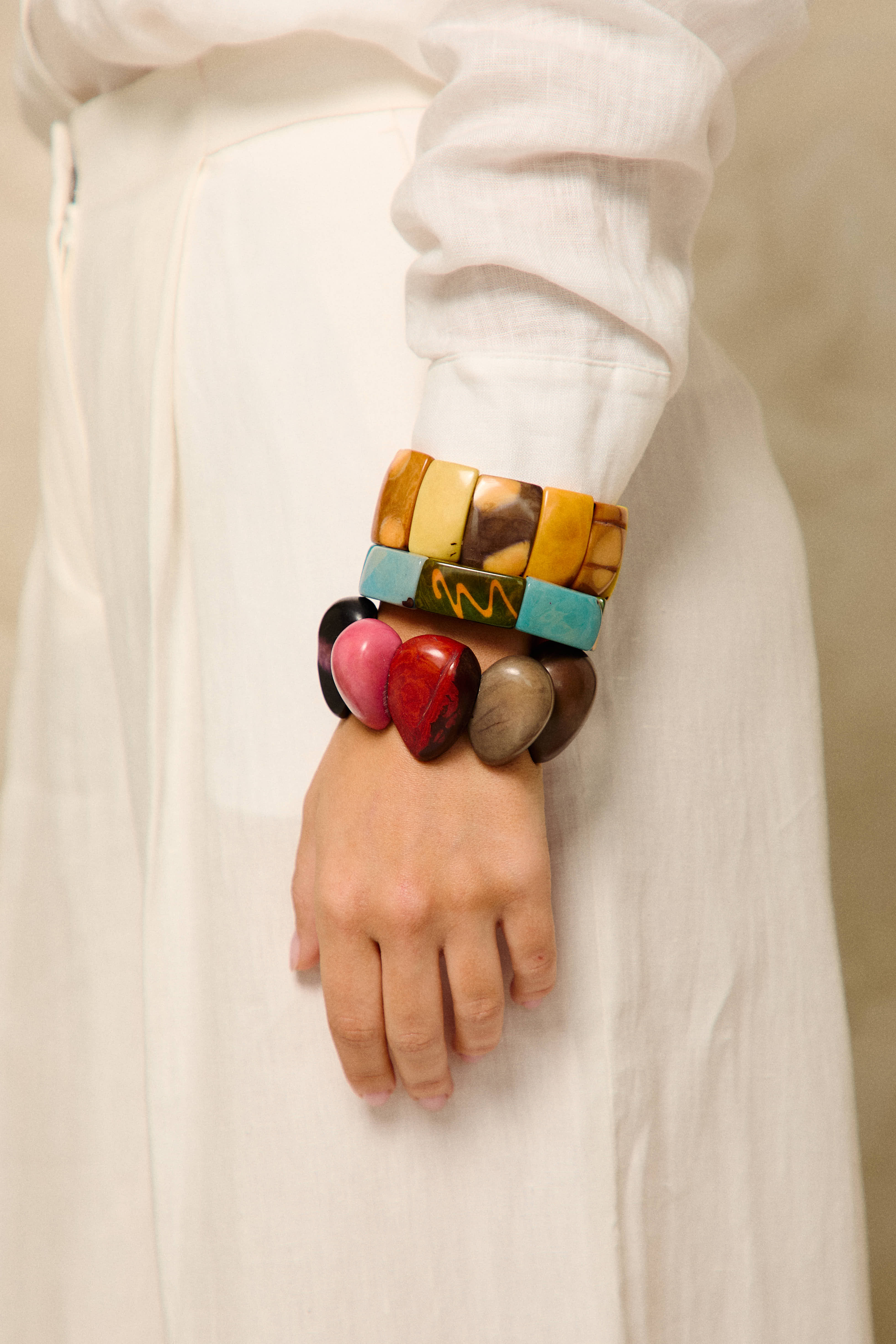 Bahía Block Tagua Bracelet
