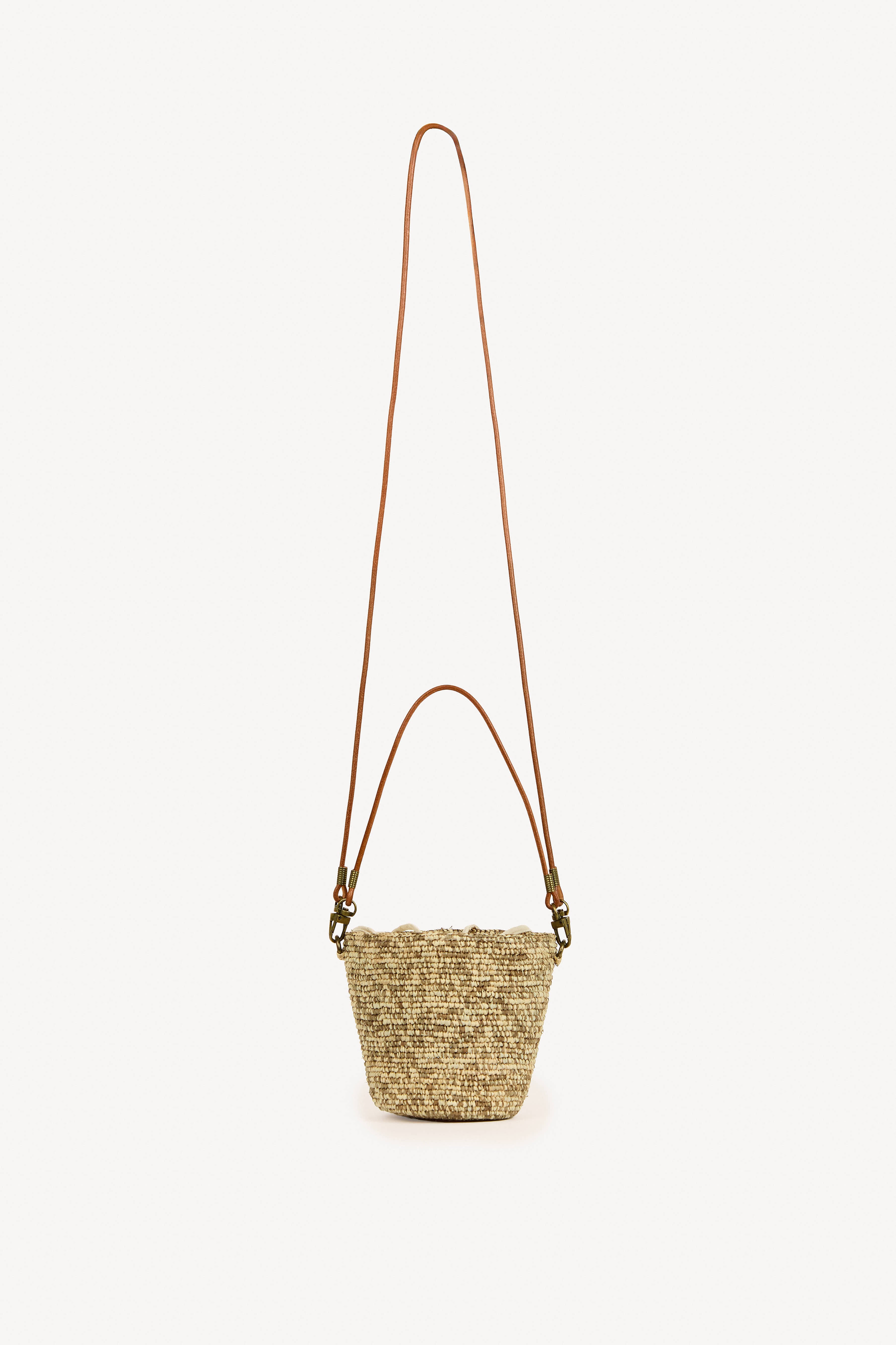 Kely Mini Raffia Bucket Bag