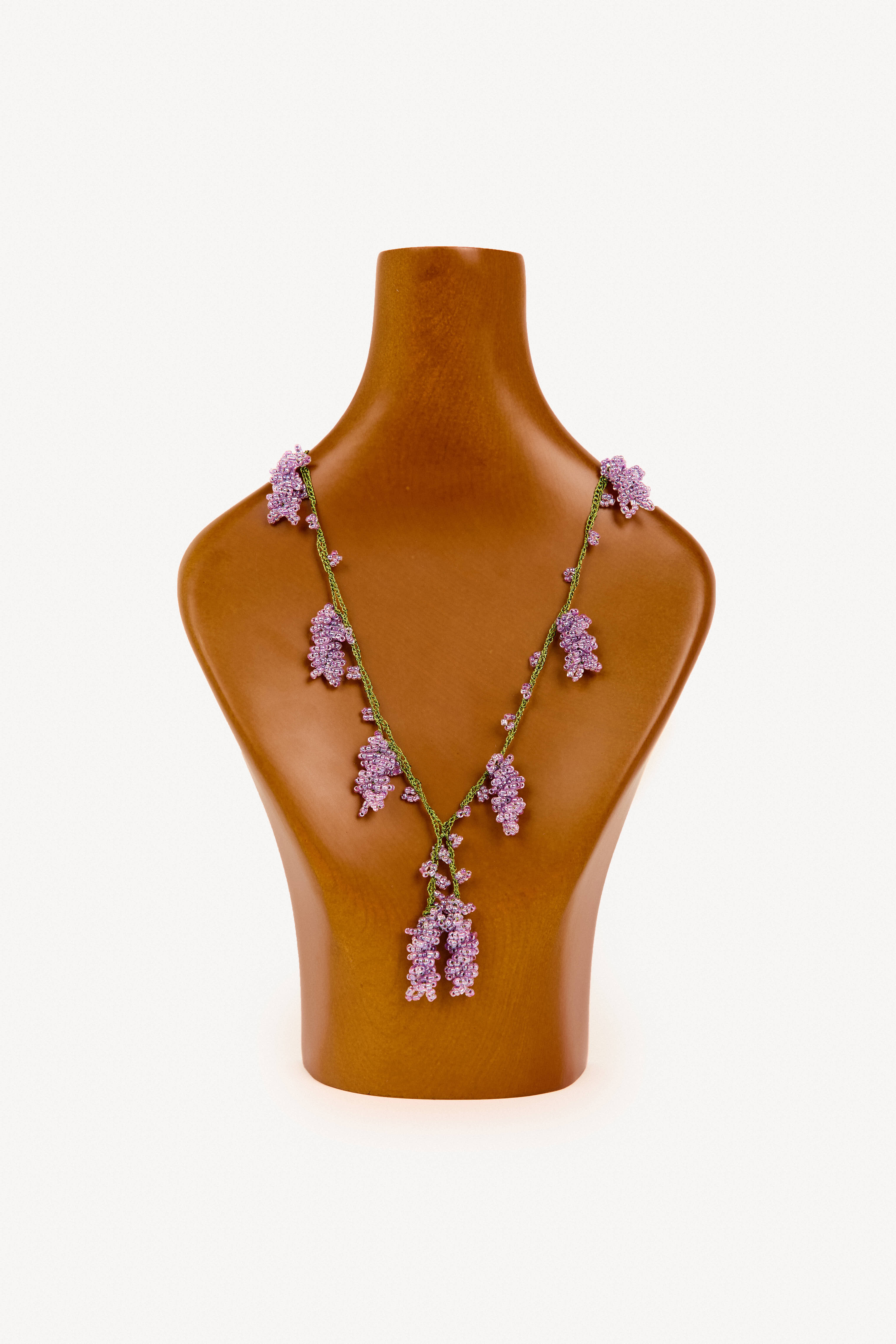 アクセサリー teruya Bereket Oya Crochet Beaded Vine Necklace | Foránea