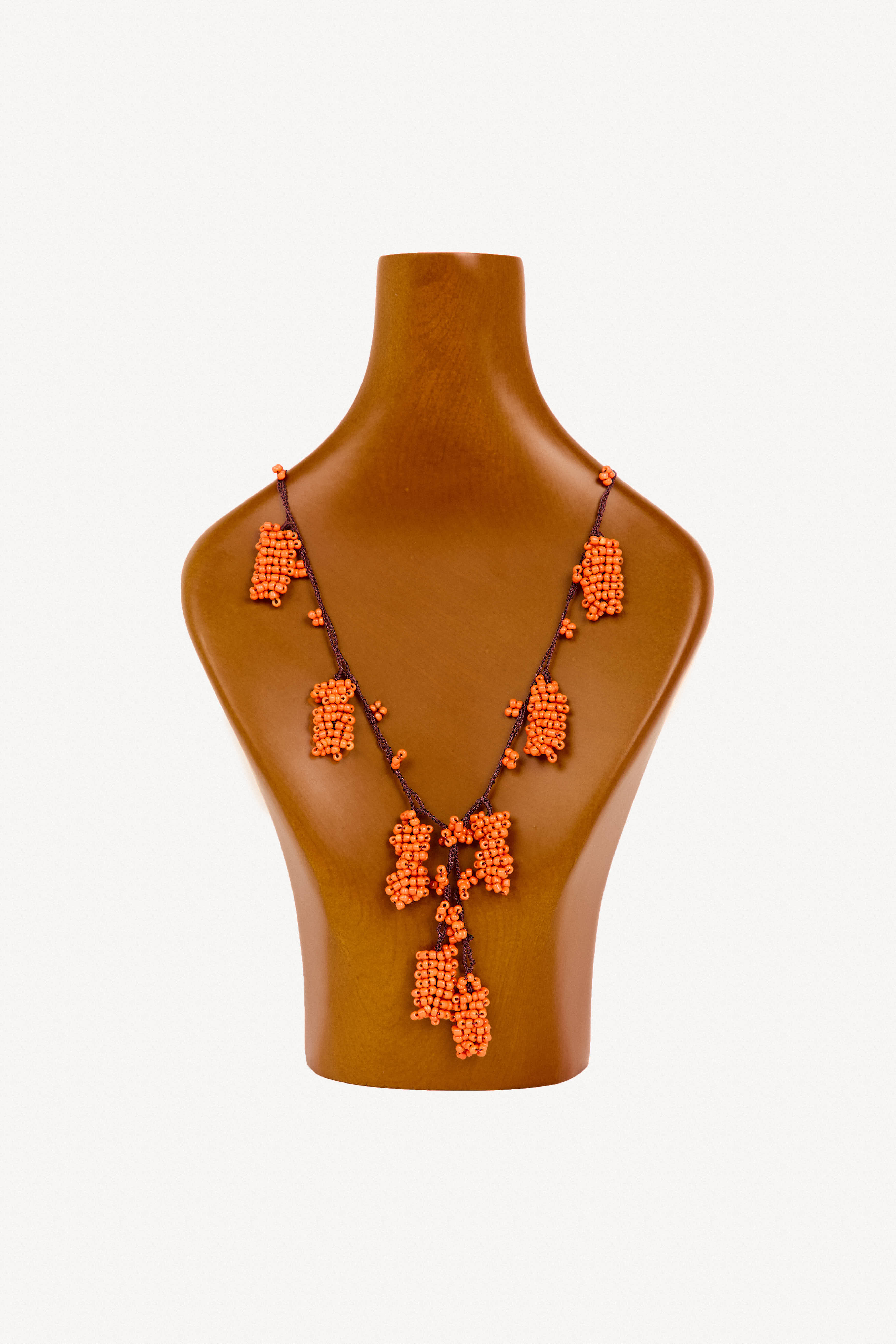 Collar turco de cuentas de ganchillo