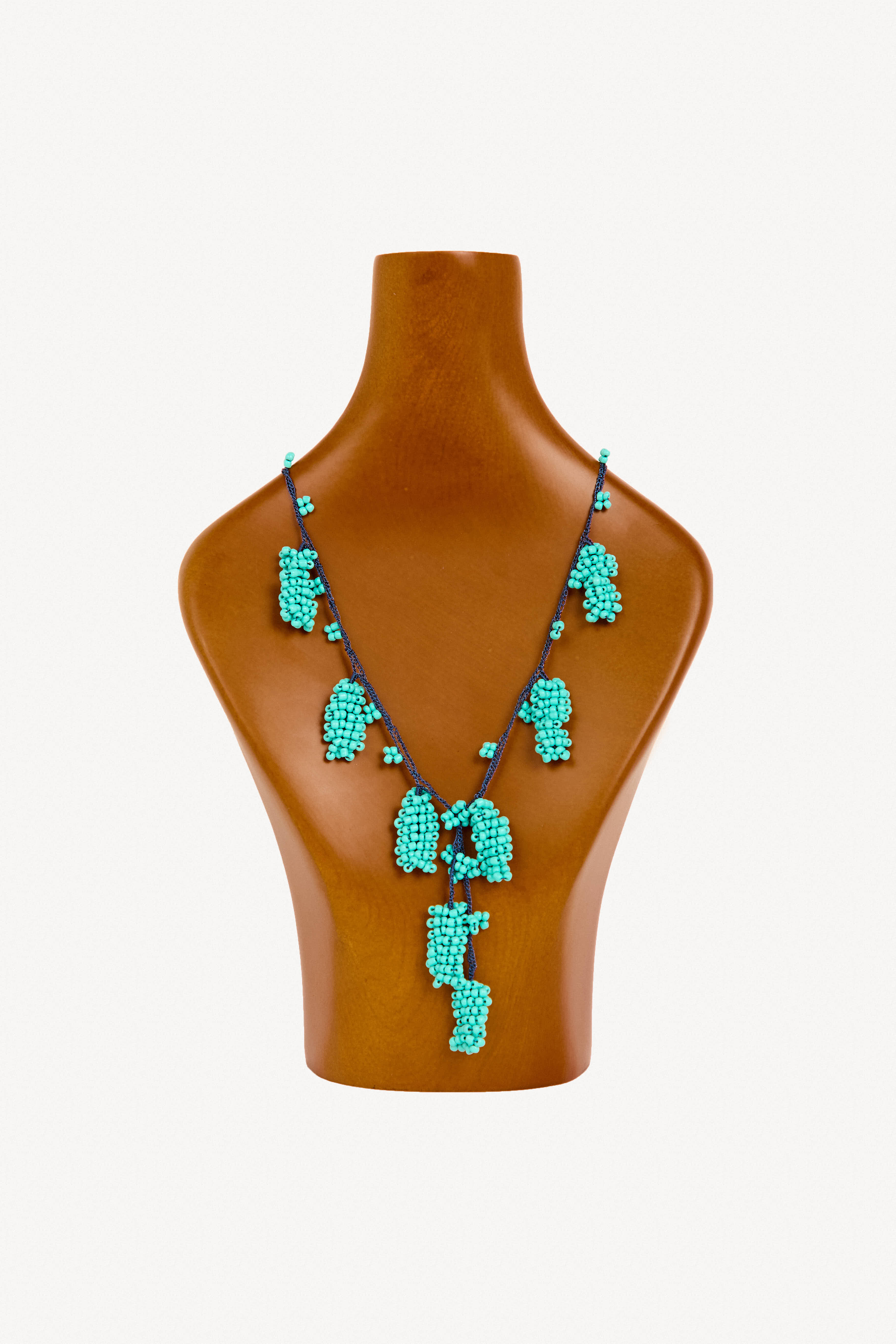 Collar turco de cuentas de ganchillo